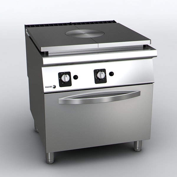 Solid top cooker